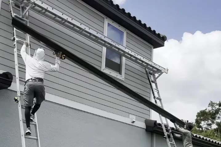 Installation de gouttières à Ancenis
